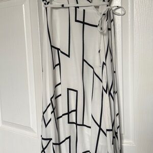 Bardot Black and White Maxi Skirt